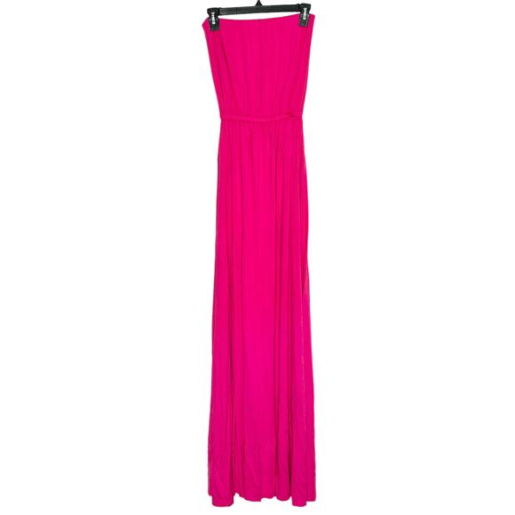 Rachel Pally Dress Maxi Strapless Barbie Boho Goddess Romantic Summer Pink Small - Picture 1 of 6